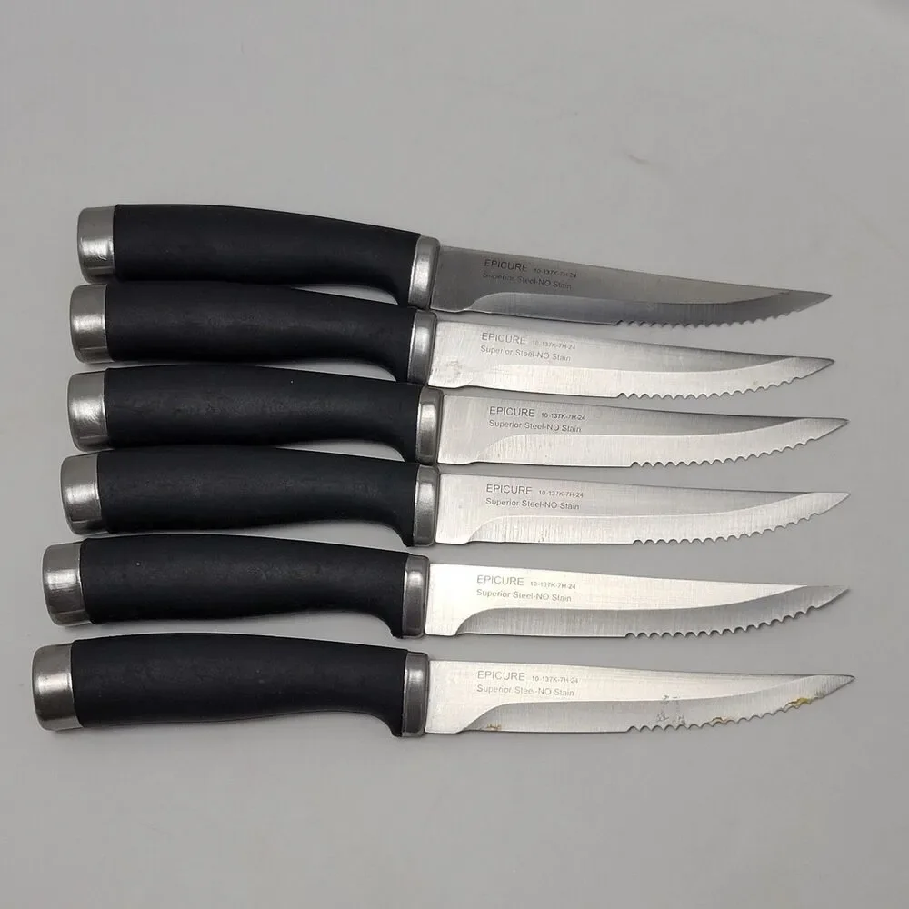 Hampton Forge Epicure Black Stainless Steel 15-Piece Knife Cutlery Block Set